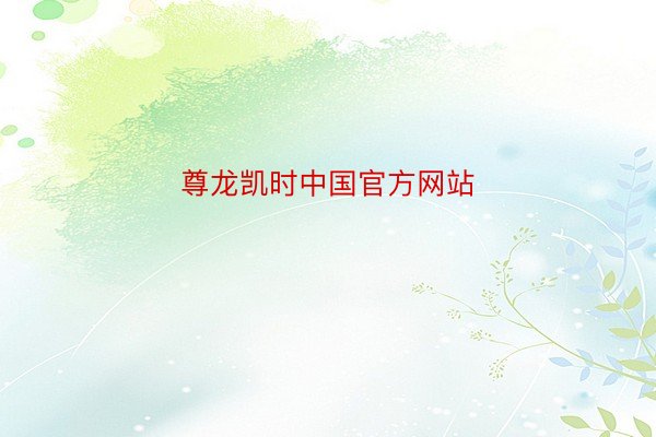 尊龙凯时中国官方网站
